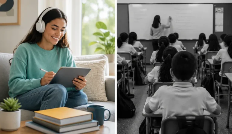 Colegio virtual vs. colegio tradicional